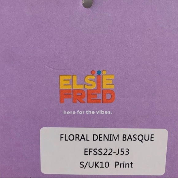 Floral Print Women's Elsie and Fred Brand Corset Style Top - Picture 6 of 12